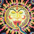 \"Rainbow Sun\" UV-Blacklight Fluorescent Glow Backdrop Banner Wall Hanging Tapestry Deco